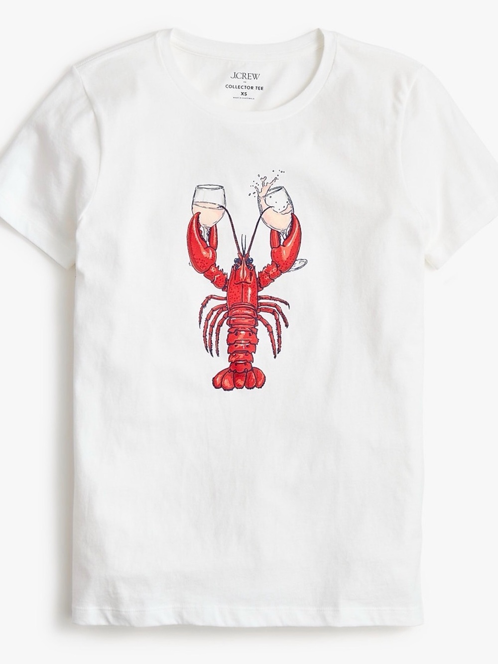 J.Crew Collector Tee Lobster Wine Graphic T-Shirt – Size M – NEW